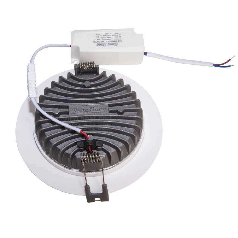 Đèn LED Âm trần Downlight Rạng Đông 90/7w Viền Trắng