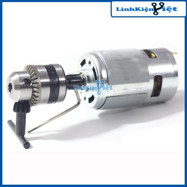 Máy Khoan 775 Tự Chế Từ Động Cơ 775 Trục D và Phụ Kiện V3