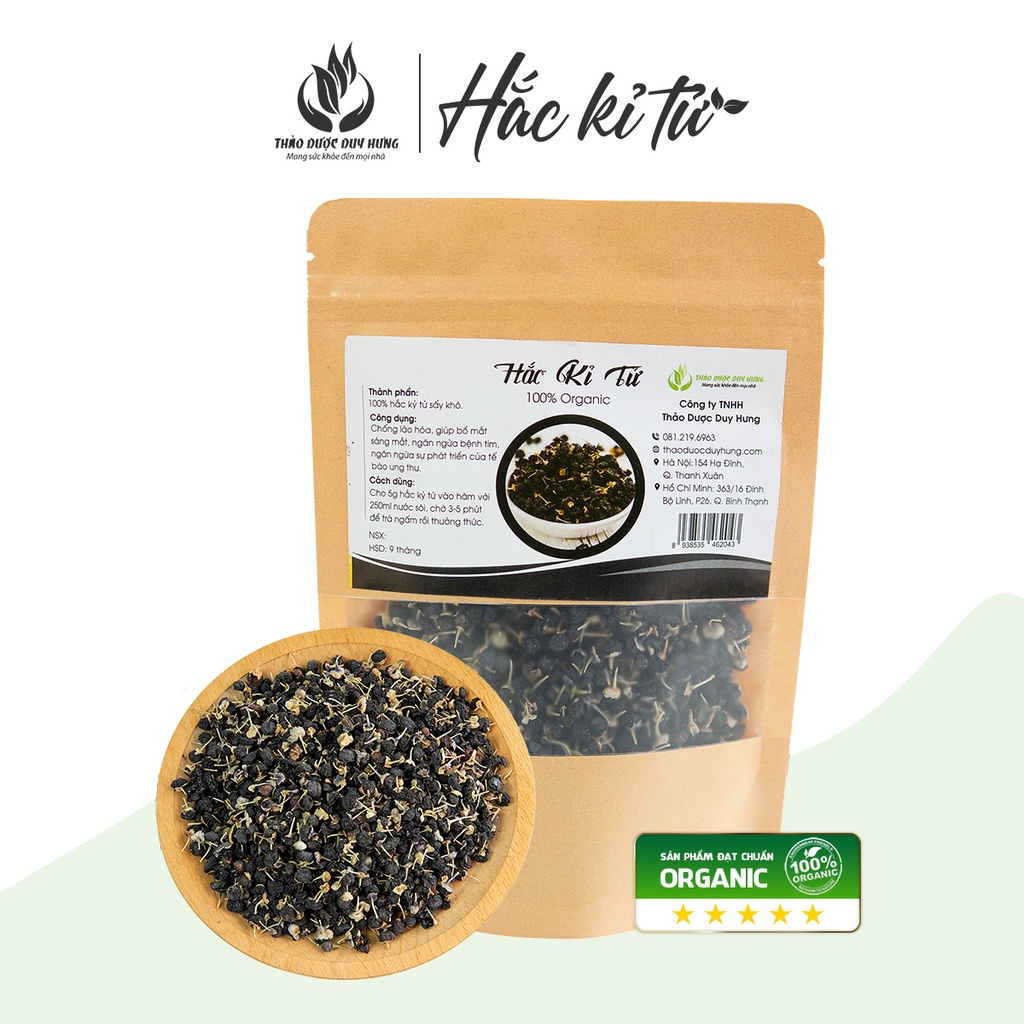Trà Hắc Kỷ Tử Khô Organic Loại 1 - Kỳ Tử Quả To, Tốt Cho Sức Khỏe Và Cải Thiện Làn Da - Huyền hà Shop