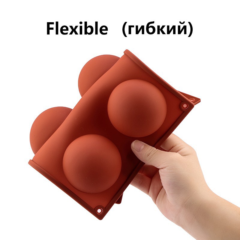 Khuôn bánh silicone hình cầu Walfos