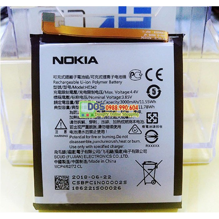 Pin điện thoại nokia 5.1 plus, x5 2018