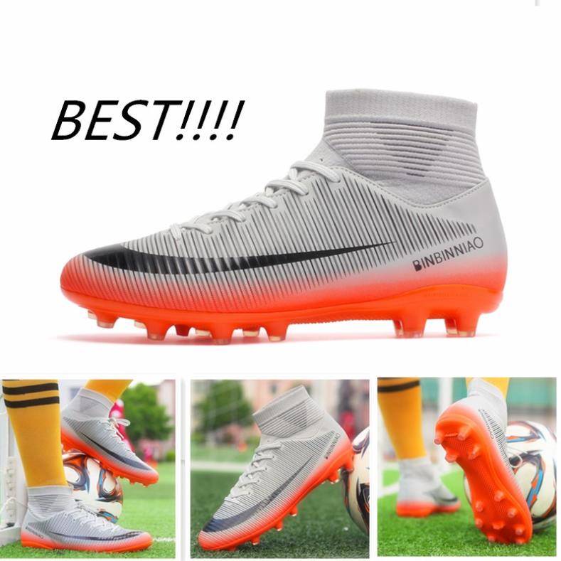 VIP Giày thể thao đá bóng ngoài trời thiết kế cổ cao size 35-45