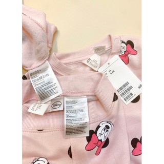 Bộ nỉ Minmie H&M sz 6/9M form to