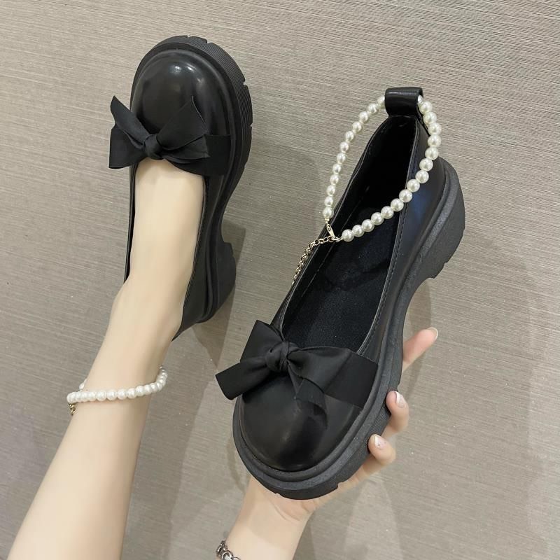 Giày búp bê phối nơ quai ngọc xinh xắn đủ size