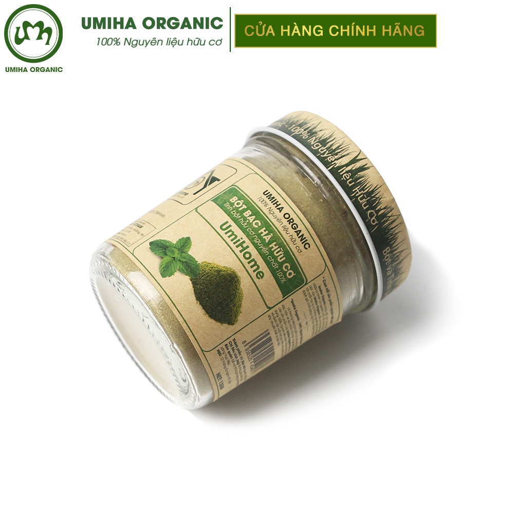 Bột Bạc Hà Đắp Mặt Nạ Hữu Cơ UMIHA Nguyên Chất | Mint Powder 100% Organic 135g