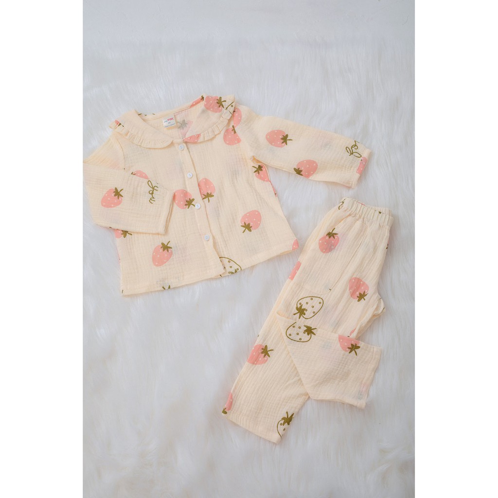 [LITTLE PINK] BỘ PYJAMAS DÀI TAY 2021