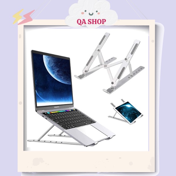 Đế tản nhiệt macbook, Đế tản nhiệt giá đỡ macbook, Giá đỡ kim loại Laptop Aluminum