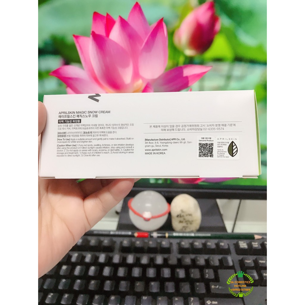 Kem Dưỡng Trắng Sáng Da Và Che Khuyết Điểm April Skin Magic Snow Cream 70ml | BigBuy360 - bigbuy360.vn
