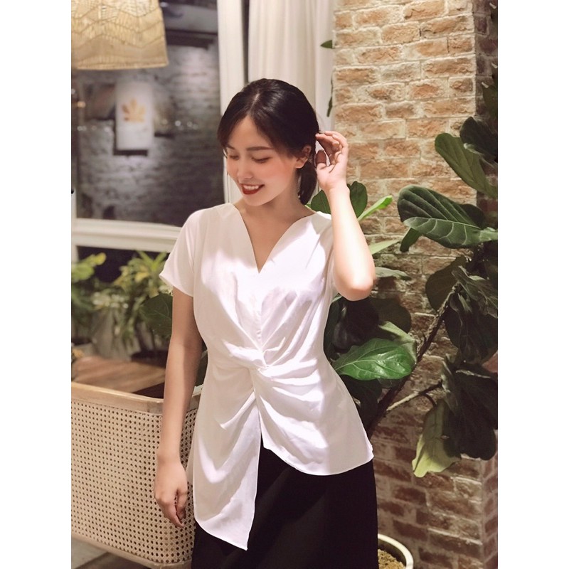 [Mã WAMT10K giảm 10k cho đơn 0k] Áo lụa xoắn eo | BigBuy360 - bigbuy360.vn