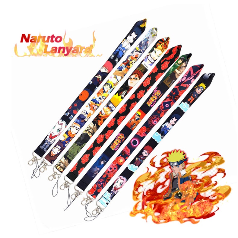 Dây Đeo Điện Thoại/Móc Khóa/Thẻ ID In Hình Nhân Vật Anime Naruto Cá Tính