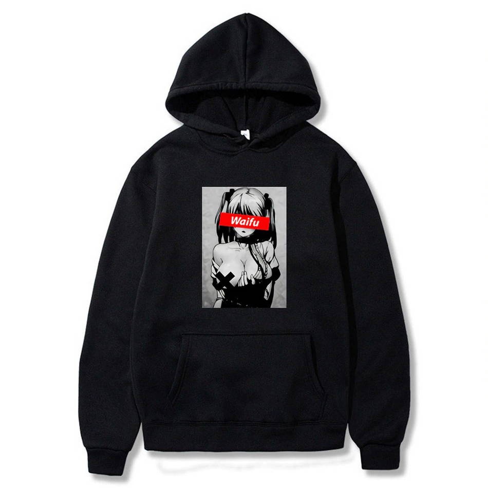 WANGTSHIRT 【Thiết kế chính hãng】 Áo khoác hoodie Otaku Lewd Hentai anime Ahegao dễ thương