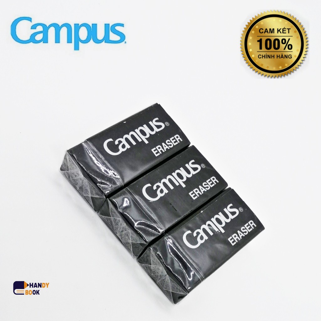 Tẩy Campus Black ER-BLA-30 (đen) Tẩy trên giấy và tất cả các chất liệu khác nhau mà không làm hỏng lớp bề mặt.