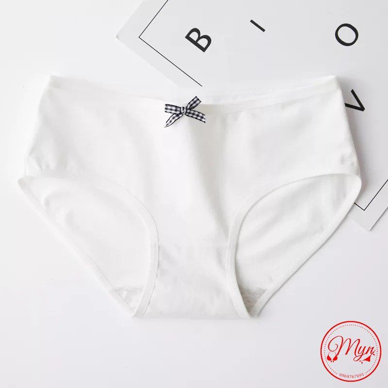 QUẦN LÓT TRƠN COTTON ĐÍNH NƠ mã 978 | BigBuy360 - bigbuy360.vn