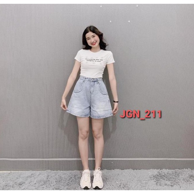 Quần Short Nữ jean kaki Dành Cho Nữ MinaFashion