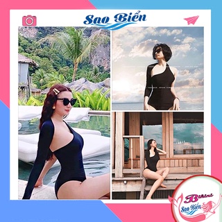 Đồ bơi _bikini đi biển 1 mảnh 1 tay_ sao biển bkn89