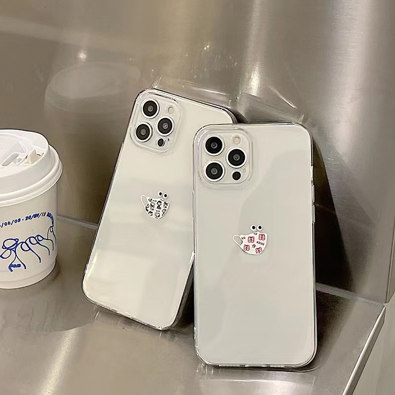 Ốp Điện Thoại TPU Dẻo Trong Suốt Họa Tiết Hoạt Hình Dễ Thương Cho iPhone 13 12 Pro Max 11 XS XR X 8 7 6S Plus