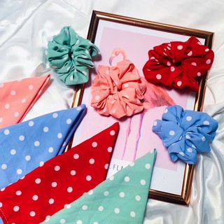 Dây Cột Tóc Vải Scrunchies Lụa (ĐỦ MÀU)