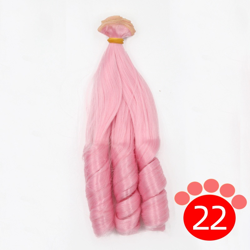 Tóc Giả Xoăn Dài 20*100cm Cho Búp Bê