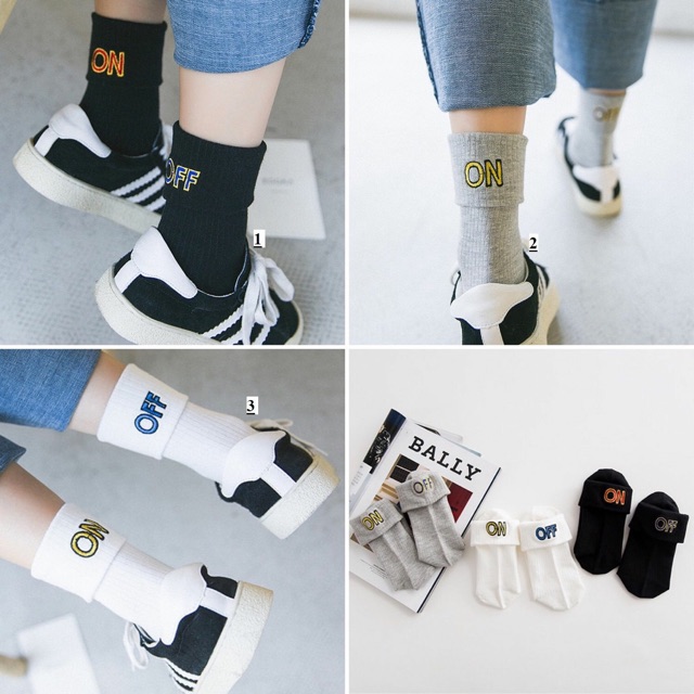 Tất Cổ Cao Nam Nữ OffWhite Thời Trang