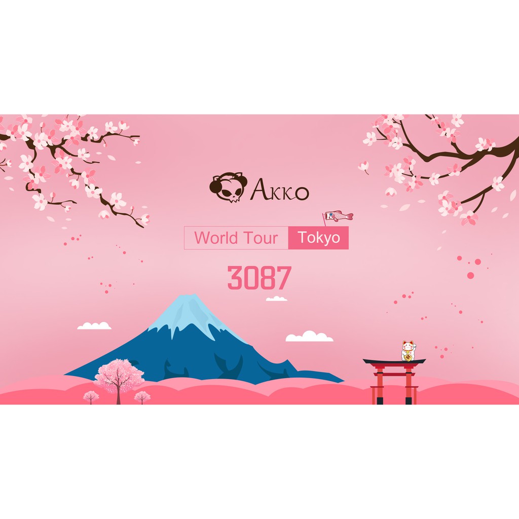 [Mã 157ELSALE hoàn 7% đơn 300K] Bàn phím cơ Akko 3087 World Tour Tokyo Gaming keyboard