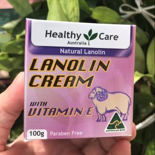Kem nhau thai cừu vitamin E Lanolin Healthy care Úc