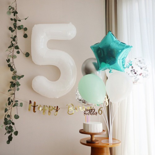 Bong bóng hình chữ số 32 inch dùng trang trí tiệc sinh nhật