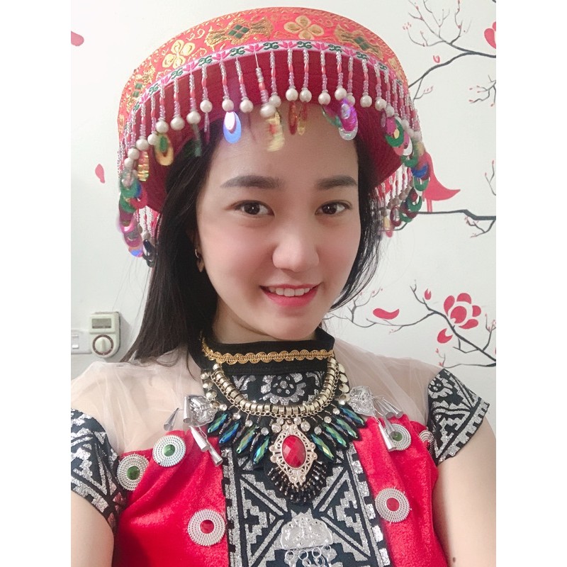Set trang phục dân tộc Mông kèm mũ