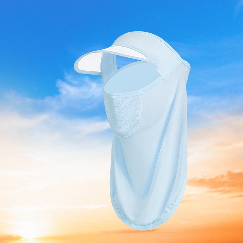Khẩu Trang Tích Hợp Khẩu Trang Chống Nắng Và Tia Uv Bằng Lụa Mát Thoáng Khí Dùng Khi Đi Câu Cá / Lái Xe Ngoài
