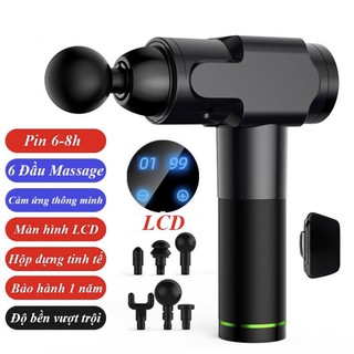 Súng massage cầm tay Cát Á  EM06, 6 đầu masage 6 tốc độ  bảo hành 1 năm sản phẩm chính hãng.