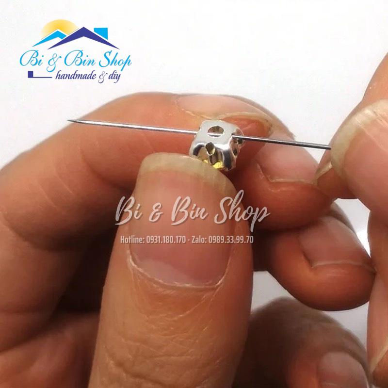 30 Viên Đá Đế 4 Chấu S50-10mm Hạt Pha Lê Đính Kết Trang Phục Thời Trang, Làm Phụ Kiện - Bi &amp; Bin Shop