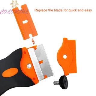 Scraper Tool Tint Vinyl Blade Clean Ergonomic handle Glass Razor Window