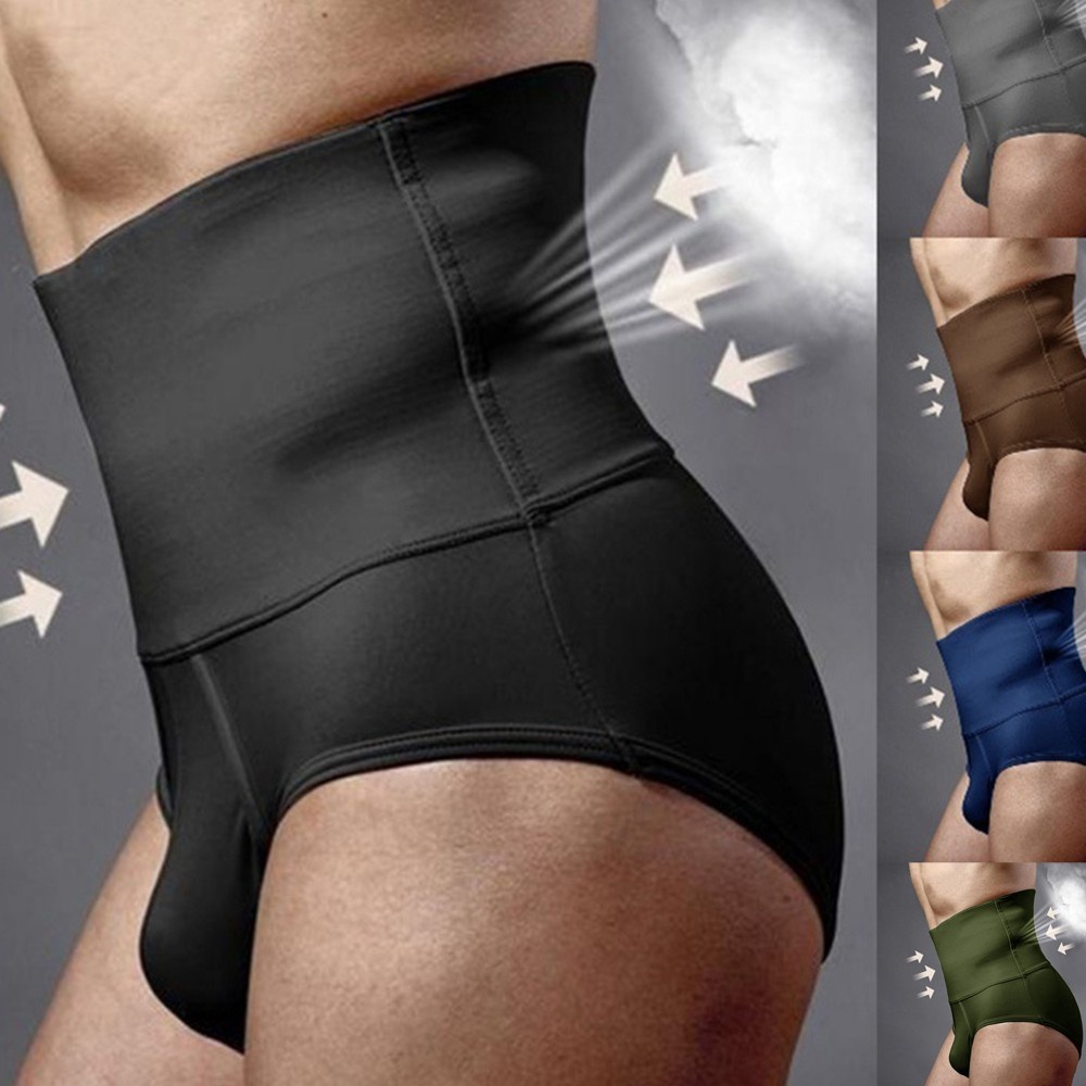 Quần lót boxer lưng cao định hình cơ thể thời trang cho nam