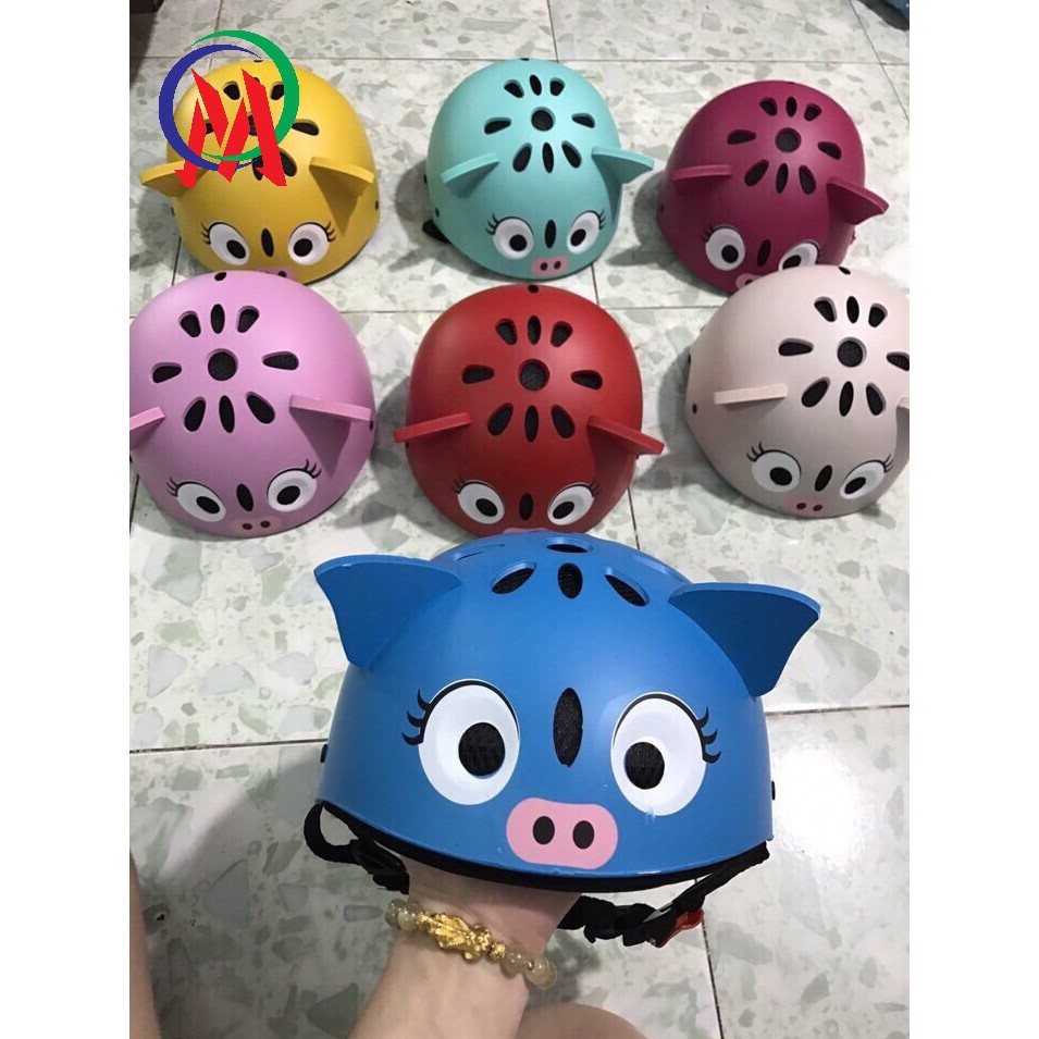 Nón bảo hiểm hình heo