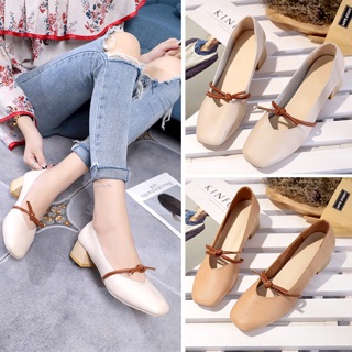 Giày Mary Jane đế vuông cao 4 phân
