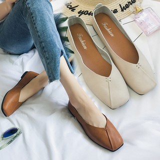 BB02 - Giầy bệt mũi vuông