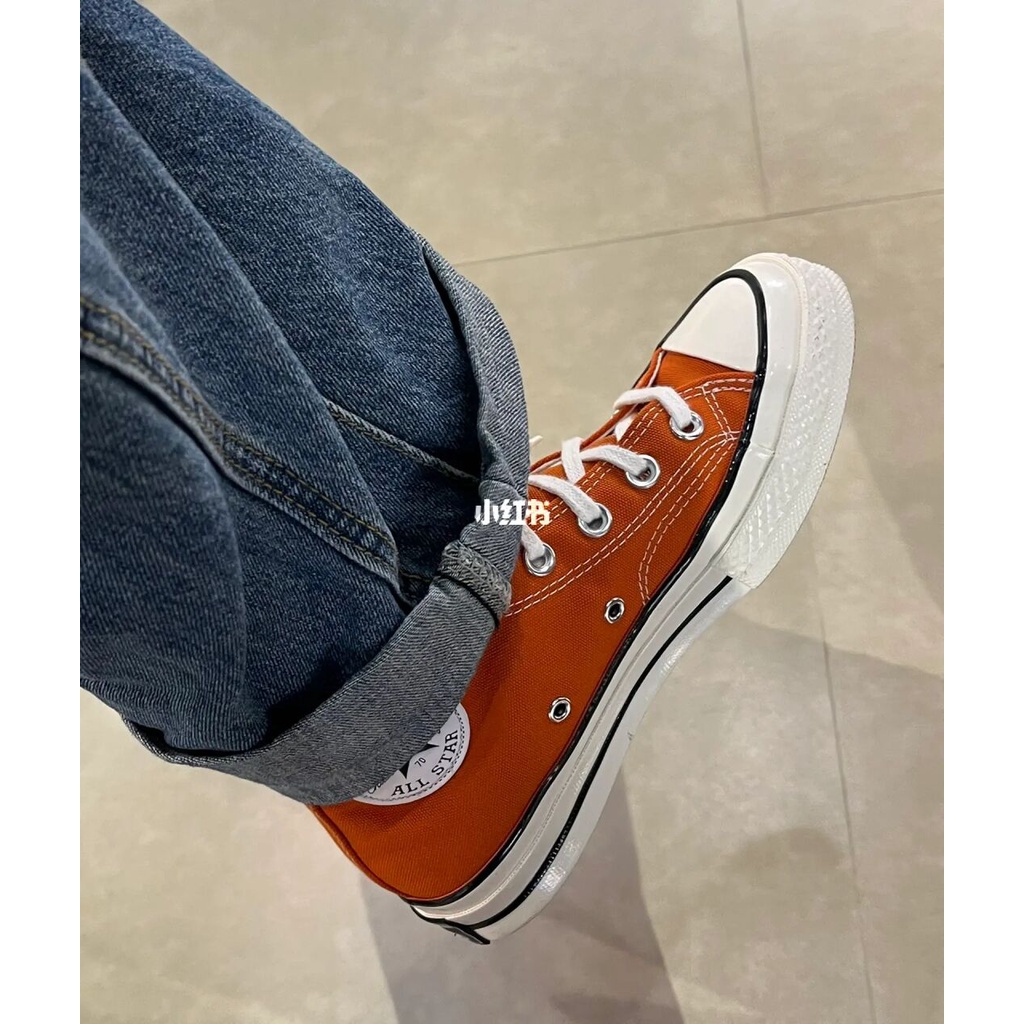 Giày Converse Cổ Cao Màu Cam Phong Cách Cổ Điển Thời Trang Mua-1564