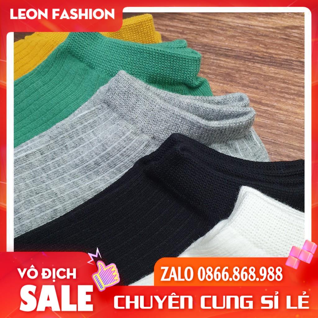 Tất cổ ngắn nam nữ [✨HỘP 5 ĐÔI✨] Vớ ngắn cổ cotton cao cấp, thoáng khí, mềm nhẹ, giữ form, không phai, không xù