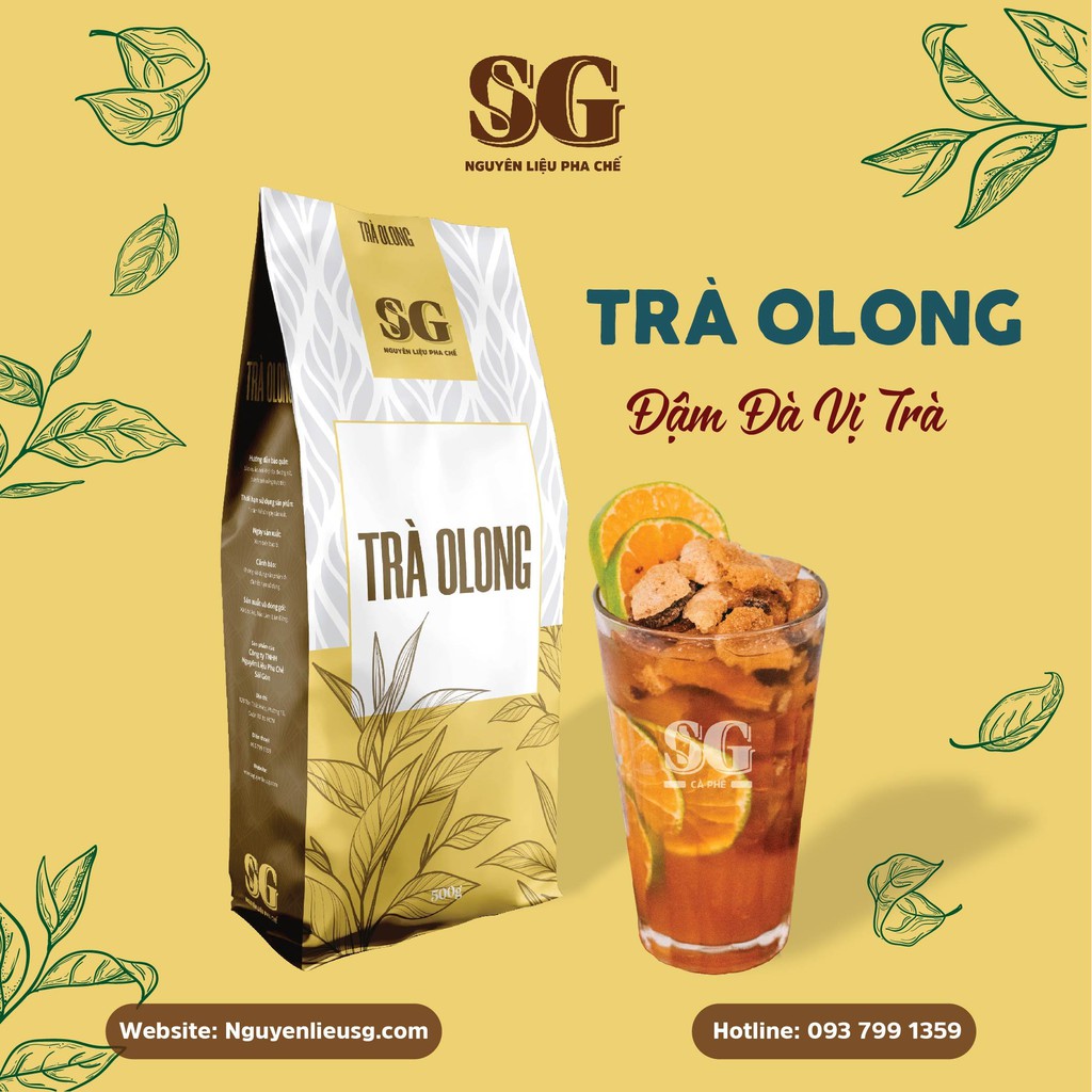 Trà Oolong Xanh SG, Trà Ô Long Xanh Làm Trà Sữa Thơm Ngon - Nguyên Liệu SG Chuyên Pha Trà Sữa - Nguyên Liệu Pha Chế SG