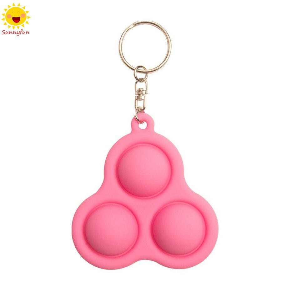 SF Đồ Chơi Bóp Nén Giảm Căng Thẳng Bằng Silicone Kèm Móc Khóa