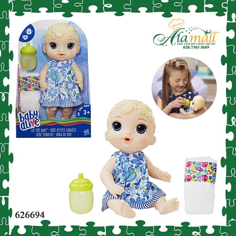 BÚP BÊ ÁO XANH - BABY ALIVE