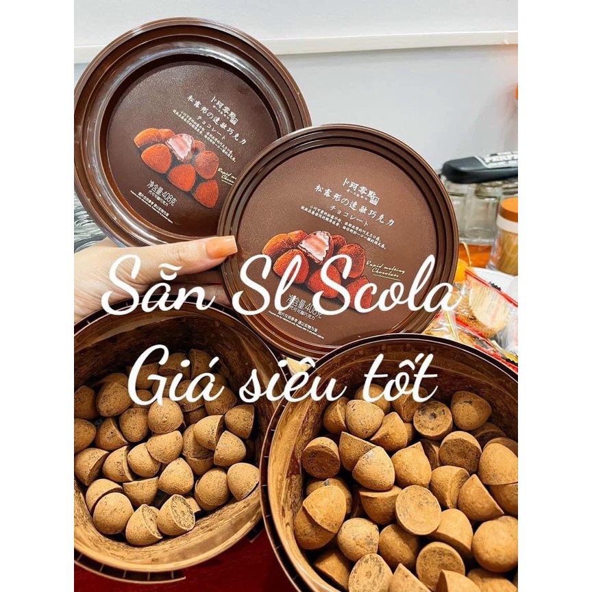 Nama socola Công Thức Nhật - Socola tươi, nama chocolate xô 80 viên bán lẻ 1/2 hộp - A1