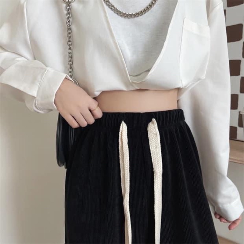[HÀNG SẴN]QUẦN NHUNG TĂM SUÔNG DÂY RÚT TO HÀNG QUẢNG CHÂU siêu hot