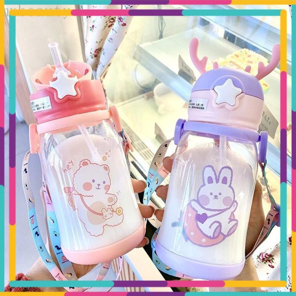 Bình uống nước hình hươu dễ thương cho bé cưng với dung tích 500ml