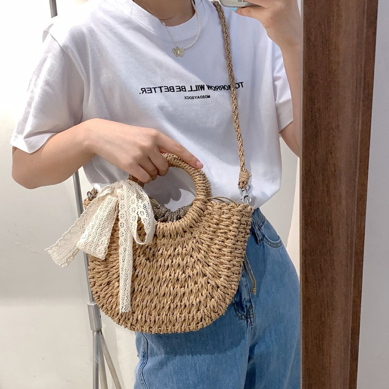 Túi Xách Đan Rơm Thời Trang Hè Cho Nữ