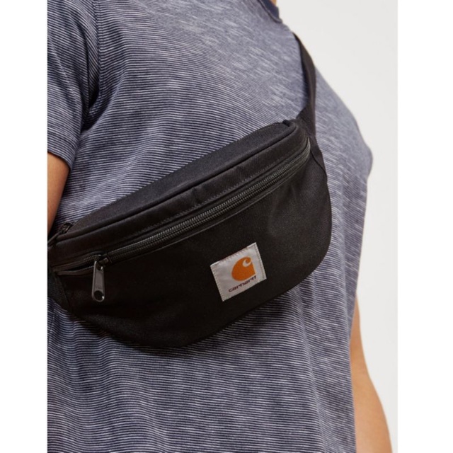 # Túi đeo chéo,Carhartt WIP Watch Hip Bag Black - Original