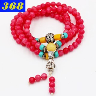 Chuỗi 108 hạt đá ngọc tủy hồng bbd5
