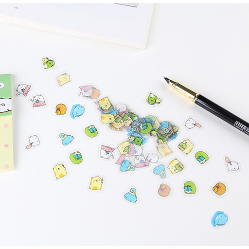 Sticker Trang Trí Sổ / Planner - Sticker hình động vật dễ thương / Gói 80 hình