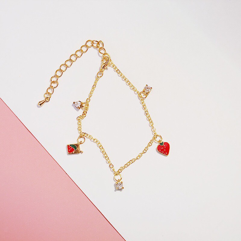 Lắc tay nữ trái dâu SS97