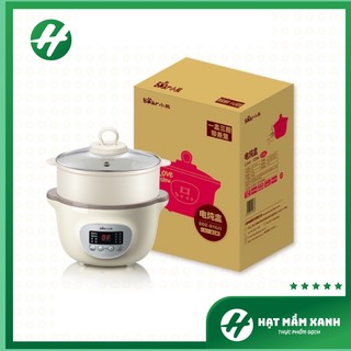 Nồi Nấu Cháo Đa Năng 4 TRong 1 Bear ( Gồm 3 Thố Sứ + 1 Lồng Hấp) - Trung Quốc
