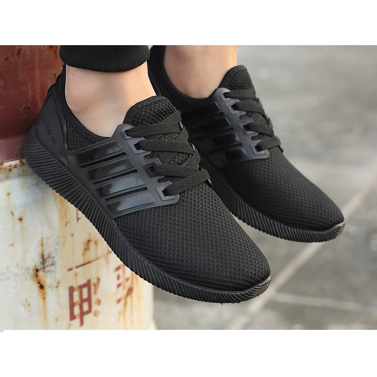 Giày Thể Thao Thêu Nhịp Tim- G05- Đen